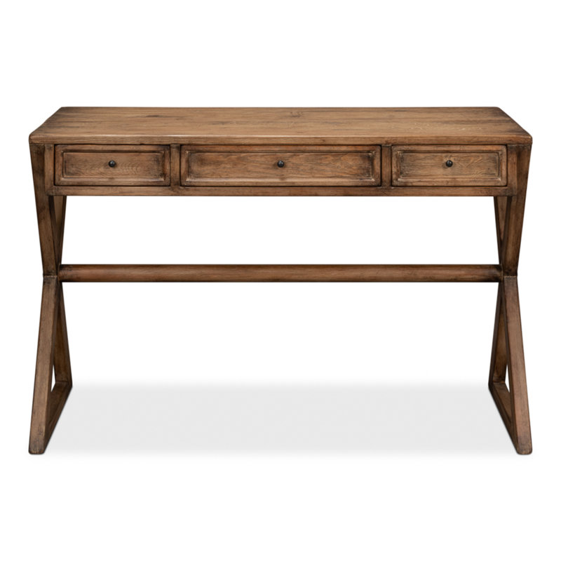 Kitchen Solid Wood Writing Desk, Brown