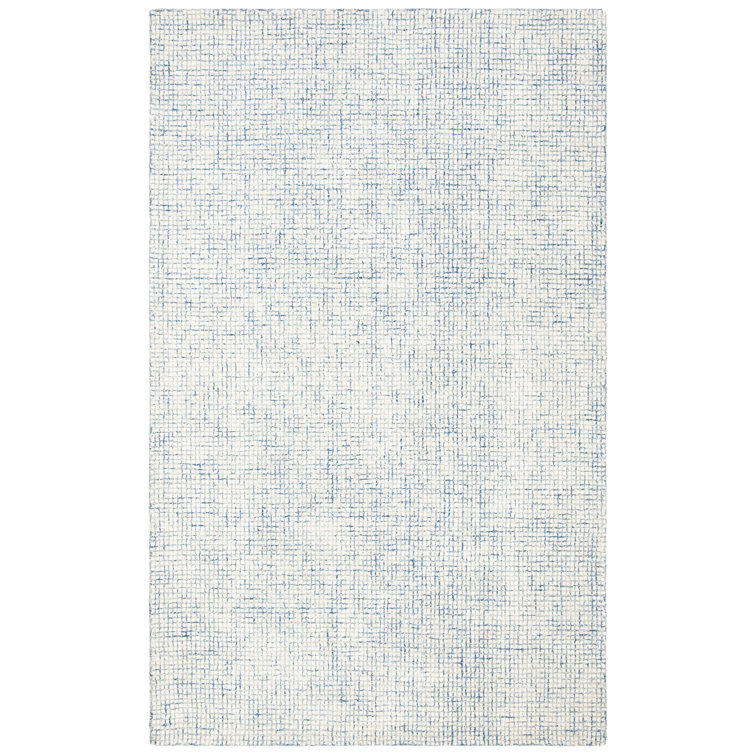 Rowe Handmade Tufted Ivory/Blue Rug