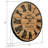 Sirena Wood Round Farmhouse Style Wall Clock