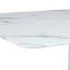 Ensemble de table et de chaises Willistine, ensemble de salle à manger moderne simple en marbre avec chaises en polyuréthane, autocollant en marbre, plateau de table en verre trempé, avec pieds de chaise arqués en métal-305491161-311650605