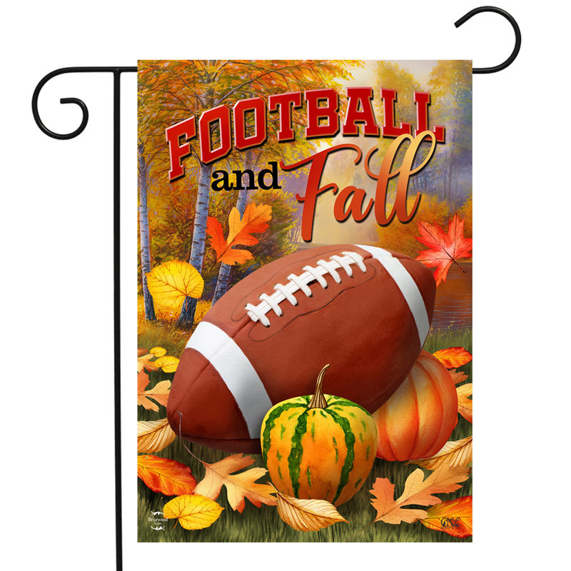 Automne et drapeau de jardin de football