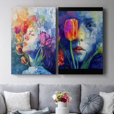 FLORAL Series DCCCX-Premium Gallery Wrapped Canvas -Ready to Hang