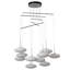 Clouds 10-Light Mobile Pendant - Sterling - Standard Overall Height-2027172448-2027172451