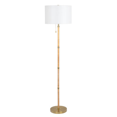 Lampe sur pied en rotin Stellar