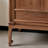 Walnut Frame Two Door Two Drawer Storage Cabinet