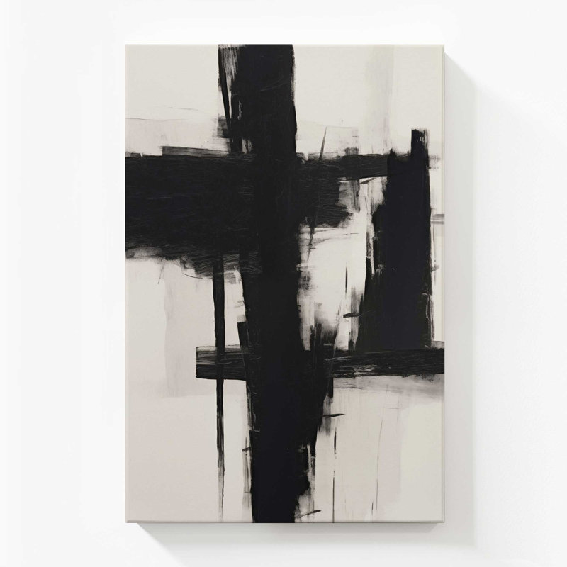 Contrast in Silence II, reproduction sur toile dans un cadre argenté, 54" H x 36" W x 1.25" D, Toile tendue