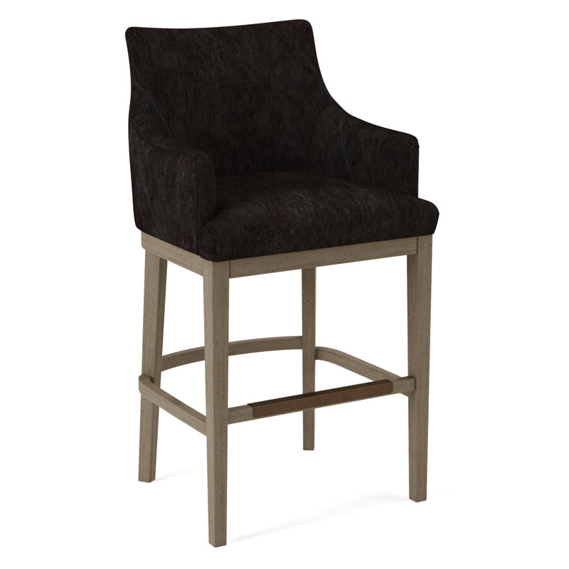 Upholstered Stool, Applause Bajah Ruby, Nutmeg