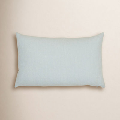 Simple Embroidered Linen Reversible Throw Pillow