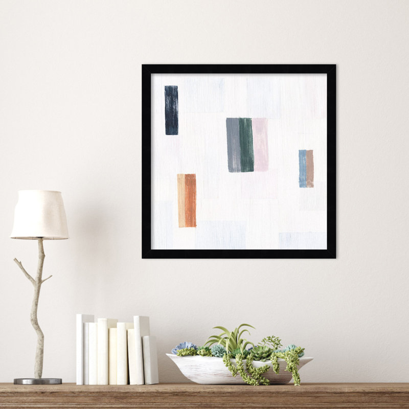 "Somatique I" par Wood, reproduction d'art encadrée, Noir, noir, noir, noir, H 17 po x l 17 po