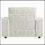 Canapé-lit surdimensionné de 42 po pour l'intérieur, en fausse fourrure de lapin avec repose-pieds et accoudoirs de rangement, porte-gobelets, fauteuil-lit rembourré, canapé-lit avec siège profond pour le salon, la chambre à coucher,-696551131