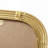 Rounded Rectangle Fluted Wall Mirror Gold See Below