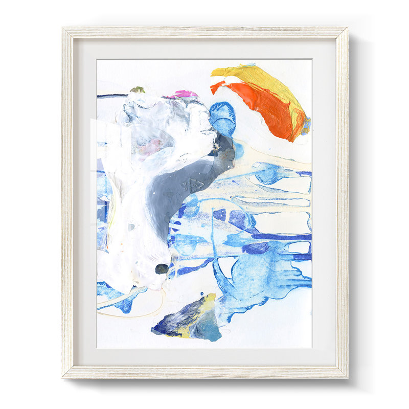 Evidence II -Framed Print, 28.5" H x 20.5" W, White