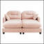 Canapés modulaires Cloud en tissu chenille de qualité supérieure, coussins décoratifs moelleux et coussins capitonnés ergonomiques pour une assise confortable dans les chambres