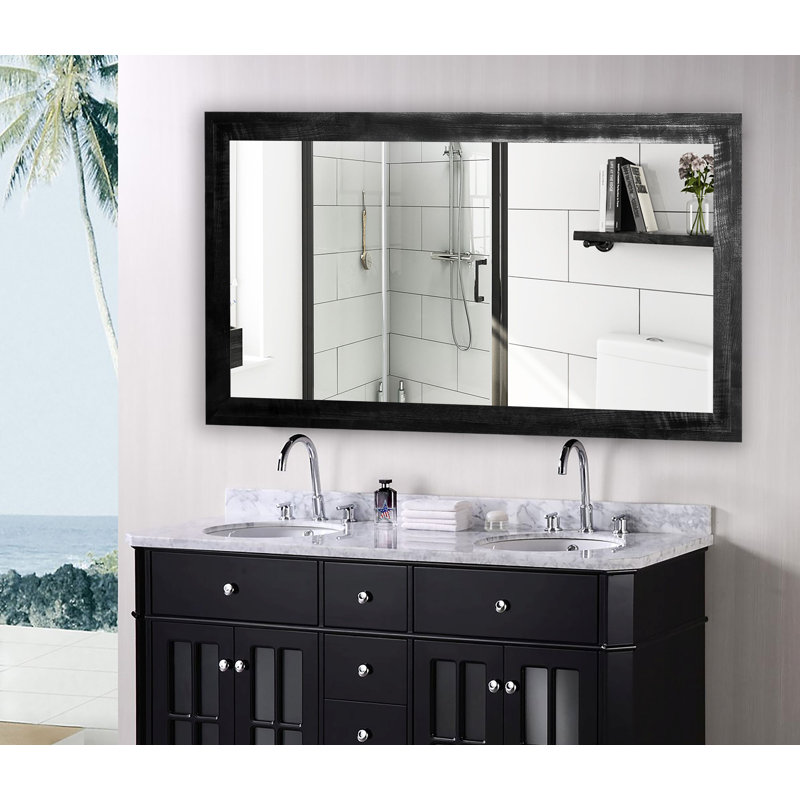 Dube Wood Flat Wall Mirror, 30" H x 73.5" W