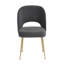 Chaise en velours Rizo Cognac-4605388