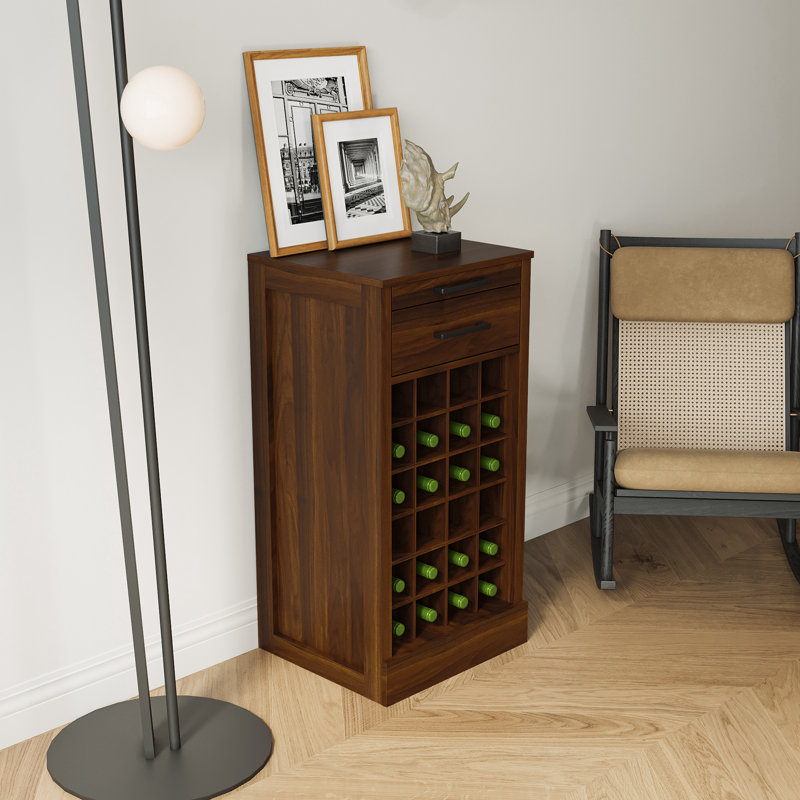 Buffet brun modulaire 24 pièces, Noyer brun