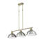 Luminaire suspendu linéaire 3 lumières Laramy-107150101-107150102