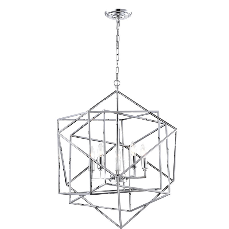 Lustre géométrique 5 lumières unique/à l’état Cintron