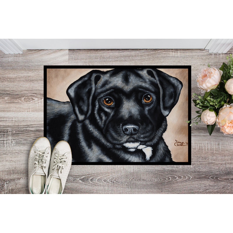 Tapis d'extérieur antidérapant Bart the Labrador, Rectangle 2 pi x 3 pi