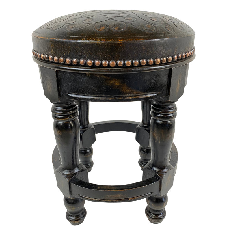 Tabouret de bar et de comptoir Verona, Tabouret de comptoir (assise de 26 po de hauteur), Marron foncé