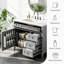 Ensemble de meuble-lavabo simple 36 po gris avec plateau en céramique-130620698-130620700