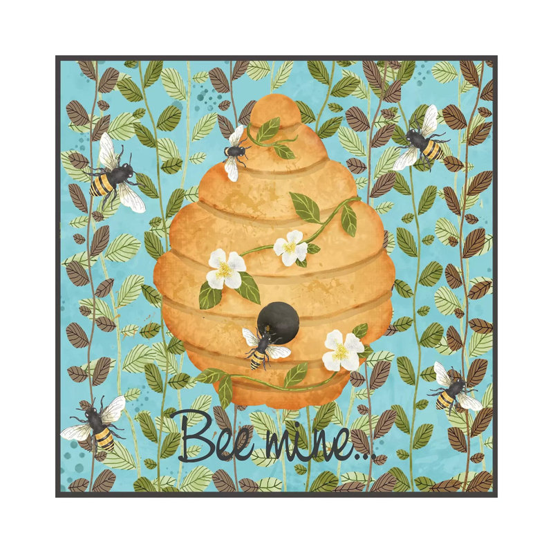 Bees And Honey I by Jade Reynolds - Wrapped Canvas Print, 45.72 cm H x 45.72 cm W x 1.91 cm D