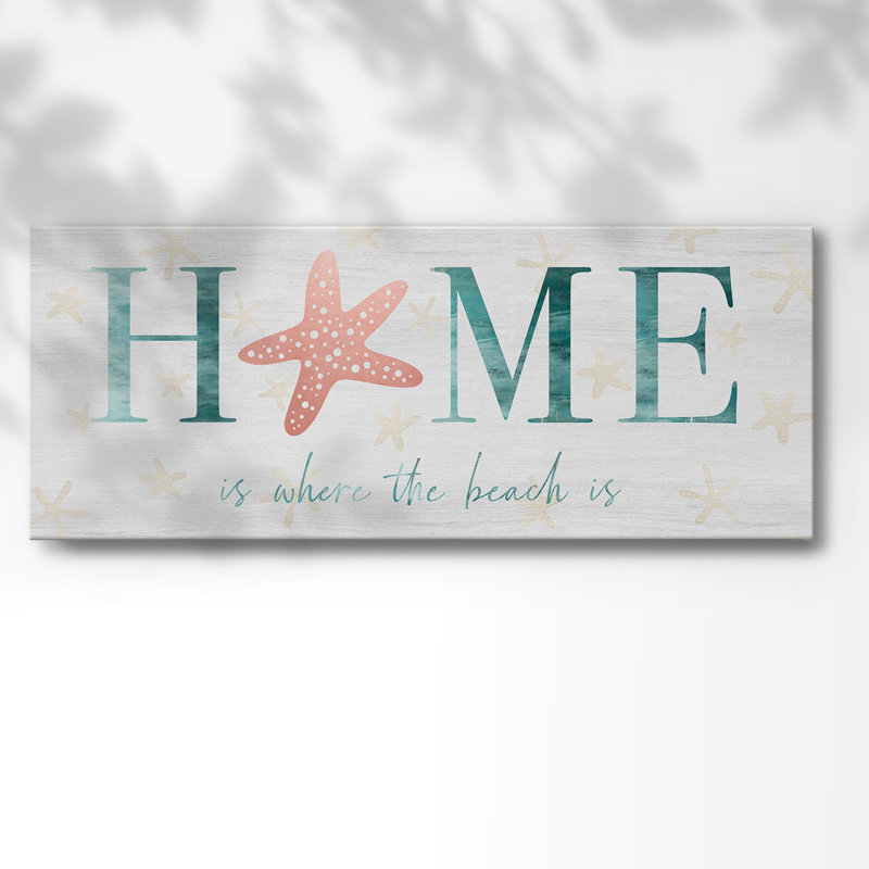 Toile tendue Home Beach-Gallery, H 12 po x l 30 po x P 1,5 po