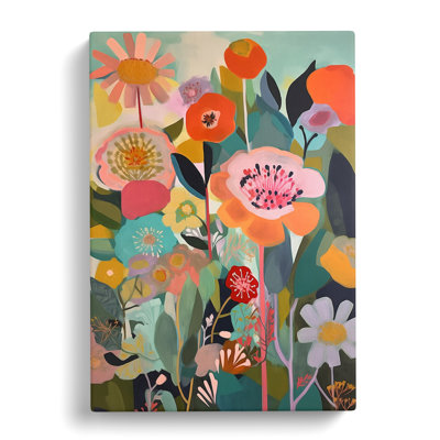 Southmead Flowers Retro Vol.5 - Wrapped Canvas Print