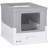PawHut Fully Enclosed Cat Litter Box with Scoop, Hooded Cat Litter House with Drawer Type Tray, Foldable Smell Proof Cat Potty with Front Entry, Top Exit, Portable Pet Toilet with Large Space, Grey