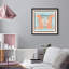 Casablanca to Paris Peach Print Glam Jungle by Oliver Gal, Black Frame, 12 x 12-529172319-529172323
