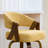 360° Swivel Mid-Century-Modern Walnut Bar Stool With Curved Upholstered Back-324510045