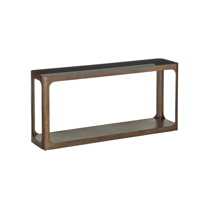 Scaffale 64 in. Glass Console Table