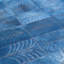 Cowhide Geometric Area Rug in Denim-1497623694