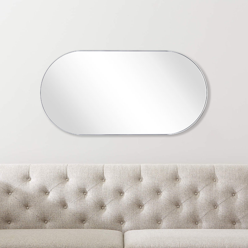 Miroir mural Cristos, Chrome, H 30 po x l 20 po