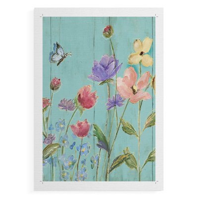 Wildflower Flutter III - Impression sur toile seulement - NON-CADRE