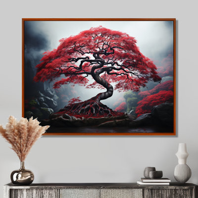 Red Japanese Maple - Japan Art Canvas Wall Art