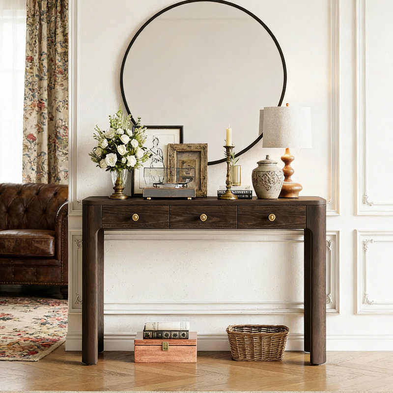 Console American Retro, Marron foncé