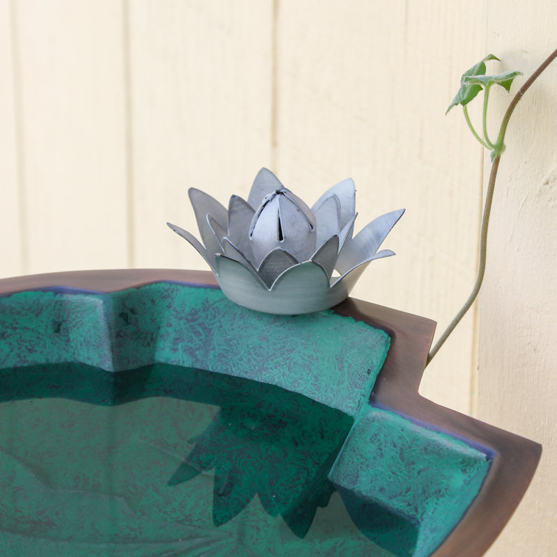 Lilypad Birdbath with Wall Mount Bracket