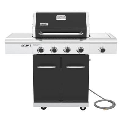 Nexgrill 4-burner Natural Gas Grill With Side Burner And Griddle Insert, 627 Sq In Total Cooking Space, 59,000 Btus Output, Bbq Grill Perfect For Outdoor Gatherings - 730-0958he