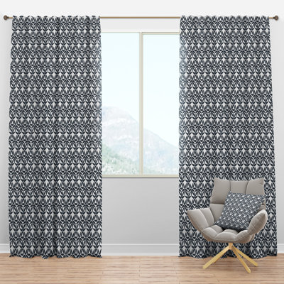 Panneau de rideau simple semi-diaphane avec passe-tringle Design IV