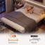 Structure de lit en métal Oldable avec supports de matelas à 360 ° et rangement sous le lit, aucun sommier requis, assemblage facile-1180072524