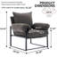 Fauteuil inclinable réglable, réglable en différents angles (90 ° à 180 °), adapté à une variété de scènes, que ce soit pour se reposer, jouer ou lire-1784291068