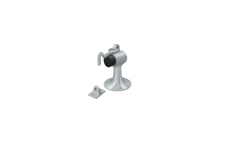 Door Stop, Brushed Chrome
