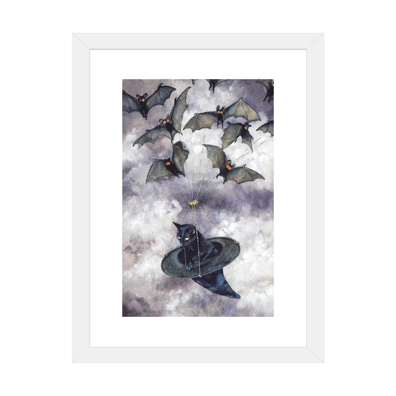 " Batmobile " by Maggie Vandewalle, 24" H x 16" W x 1" D, White Framed Fine Art Paper