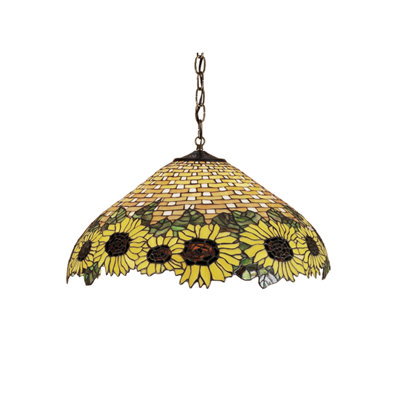 Luminaire pour dôme 3 lumières unique Wicker