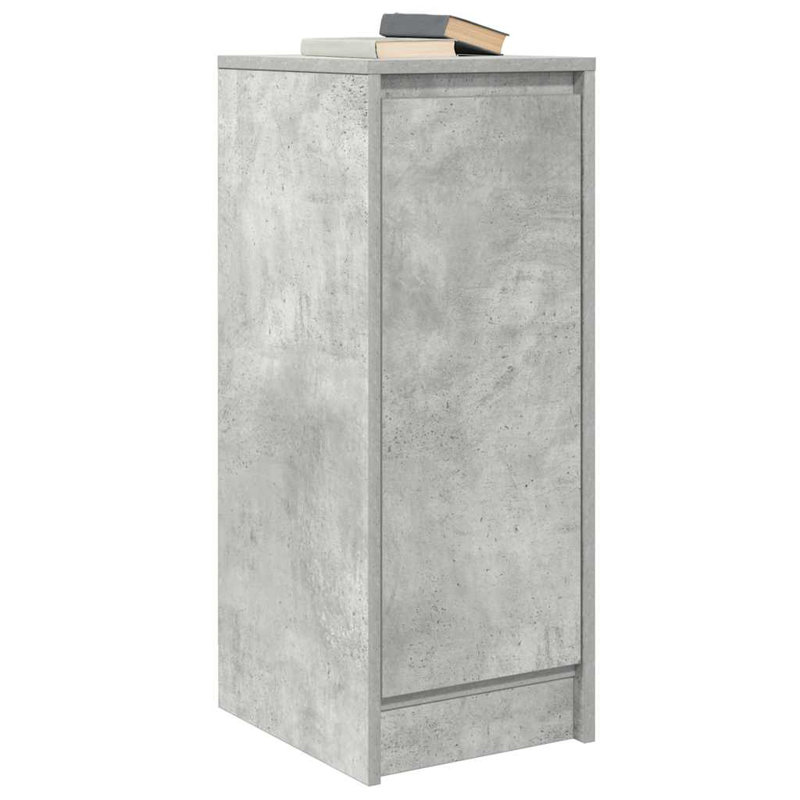 Sideboard 29.5X34x76 Cm Engineered Wood, Concrete Grey