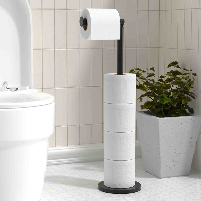 Mellor Free Standing Toilet Paper Holder, Black