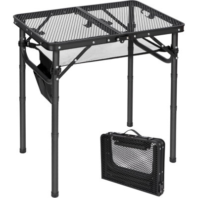 Rectangular Iron Outdoor Camping Table , 15.7 " W 23.6 " D