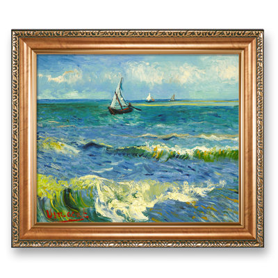 «The Sea At Les Saintes» par Vincent Van Gogh, reproduction sur toile