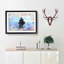 Balancing Zen Stones upon a Lake in Abstract - Picture Frame Painting Print on MDF-55683467-55683468